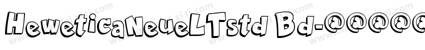 HeweticaNeueLTstd Bd字体转换